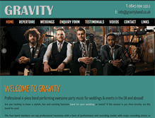 Tablet Screenshot of gravityband.co.uk